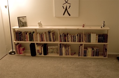 home-made bookcase