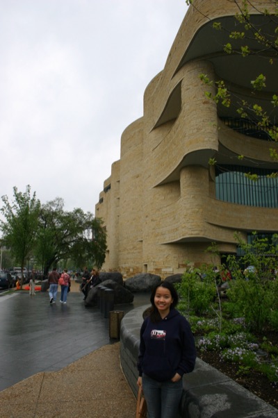 Outside the Native American Museum