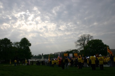 A rally for democracy and freedom in Vietnam