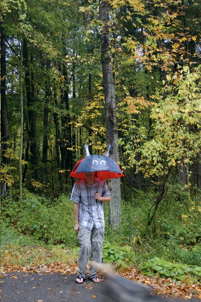 Me with the Bugbrella.