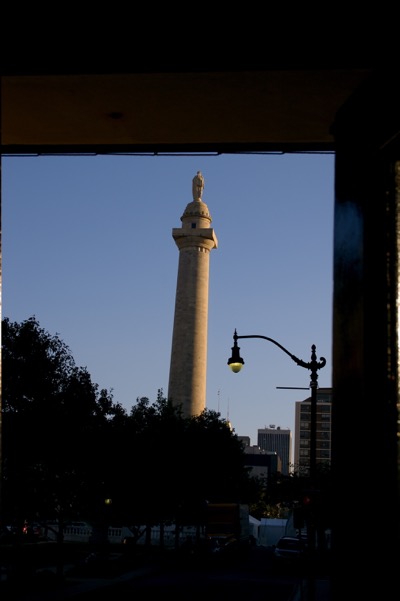 washington monument framed