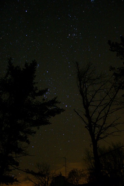 from my front porch, I can see the milky way