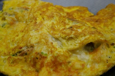 Mmmmm.. Two-cheese, JalepeÃ±o, and Quorn Omlette
